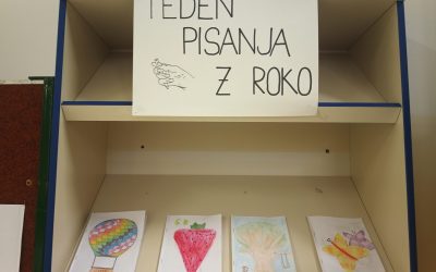 Zapisi časa o nas – Teden pisanja z roko